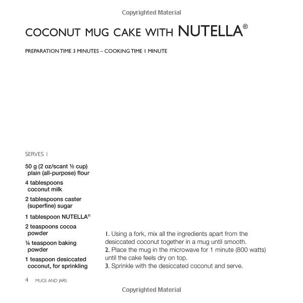 Паперова книга «Nutella Mug Cakes and More», автор Кеда Блек - фото №1