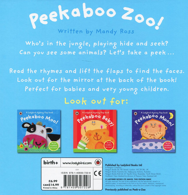 Паперова книга «Peekaboo Zoo», автор Менді Росс - фото №1