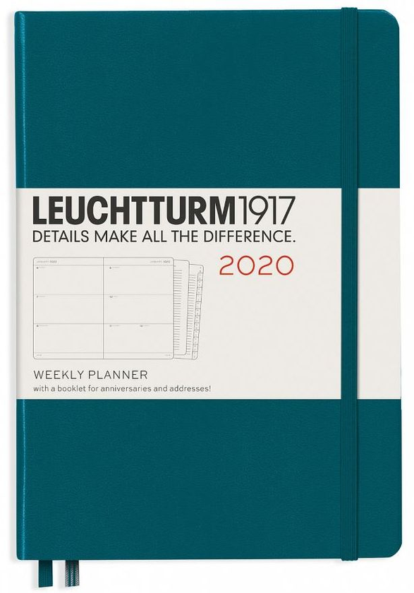 «Еженедельник Leuchtturm1917 2020 Тихоокеанский зеленый (359995)», бренда Leuchtturm1917 - фото №1