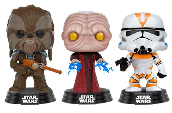 «Колекційна фігурка Funko POP! Star Wars Tarfful Unhooded Emperor Utapau Clone Trooper 3 шт (FK11825)», бренду Funko Pop - фото №1