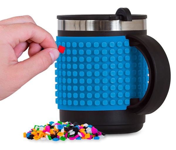  «Термокружка Pixie Crew Crazy Colors 480 мл голубая (PXN-02-11)», бренда Pixie Crew - фото №1