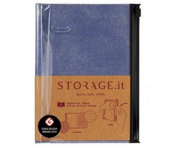 «Блокнот Storage.it Denim M Синій (STI-NB51-A)», бренду Storage.it - фото №1