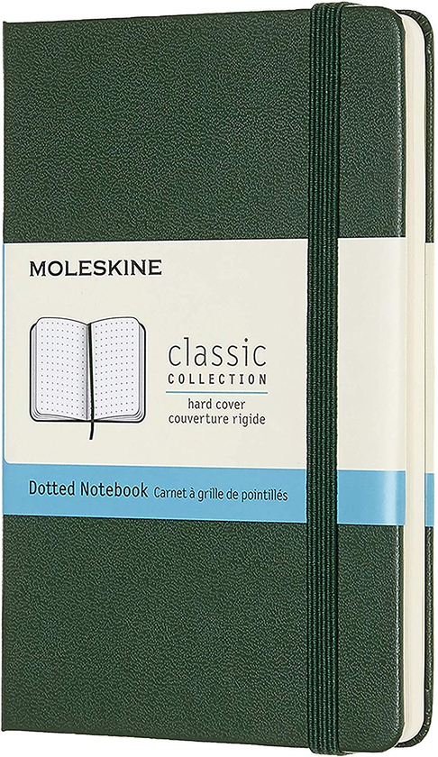  «Блокнот карманный Moleskine Classic Точка Миртовый Зеленый (MM713K15)», бренда Moleskine - фото №1