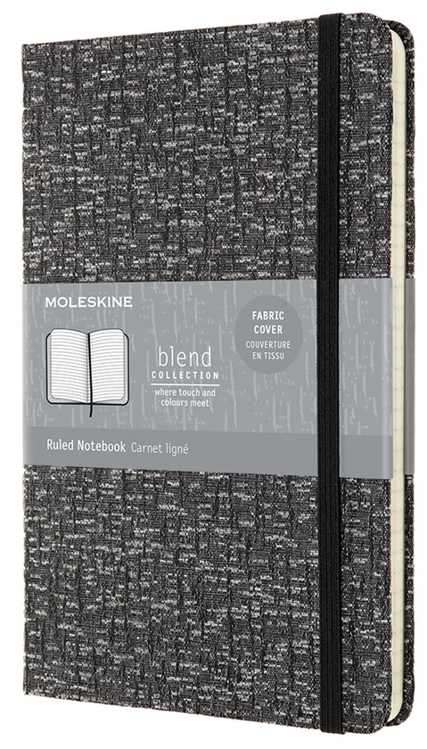  «Блокнот Moleskine Blend Серая канва в линию (LCBD05QP060B)», бренда Moleskine - фото №1