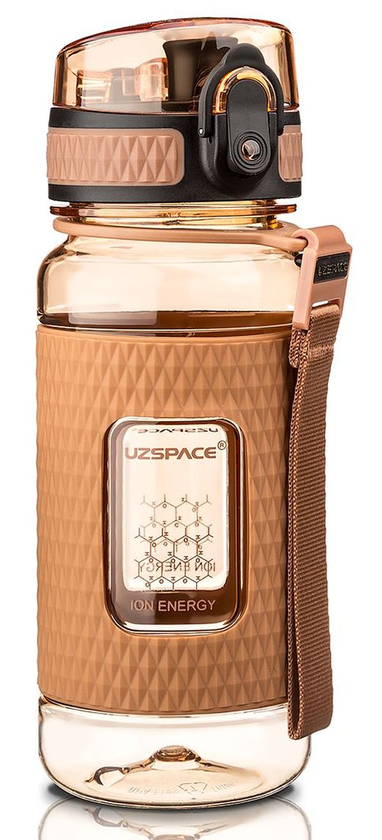  «Детская бутылка для воды Uzspace 370 мл коричневая (5043brown)», бренда Uzspace - фото №1