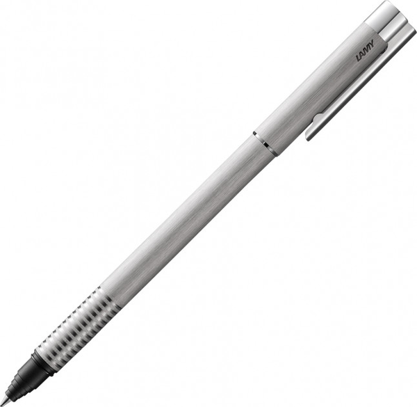 «Ручка-ролер Lamy Logo Матовий Хром (4014519279136)», бренду Lamy - фото №1