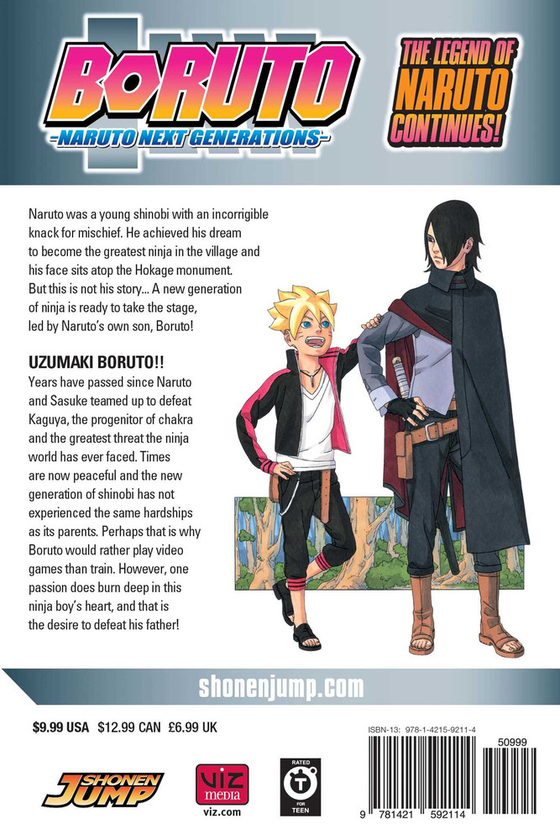 Бумажная книга «Boruto: Naruto Next Generations. Volume 1», авторов Масаси Кисимото, Уке Кодати - фото №1