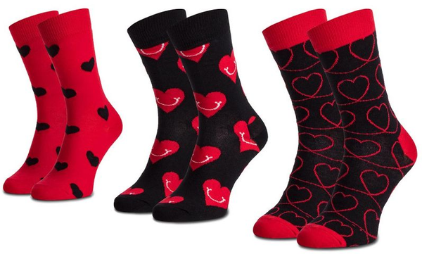  «Носки Happy Socks I Love You Gift Box 3 пары 41-46 р (XLOV08-4300)», бренда Happy Socks - фото №1