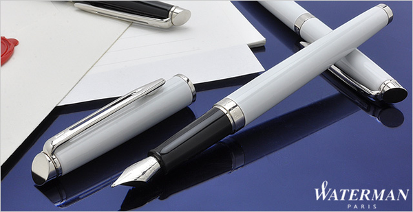 «Чорнильна ручка Waterman Hemisphere White CT (12062)», бренду Waterman - фото №1