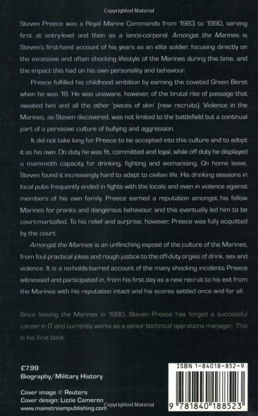 Бумажная книга «Amongst the Marines», автор Стивен Прис - фото №1