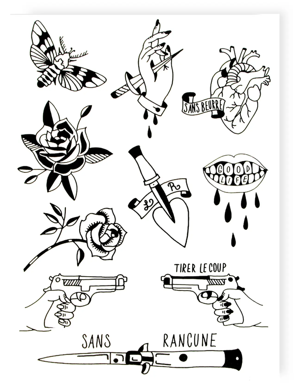 «Тимчасове тату Tattooshka Брутальність (HB-587)», бренда Tattooshka - фото №1