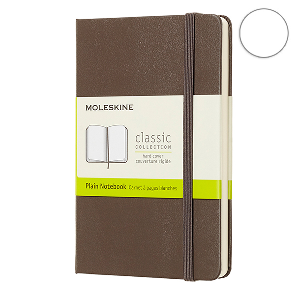 «Блокнот Moleskine Classic средний нелинованный коричневый (QP062P14)», бренда Moleskine - фото №1