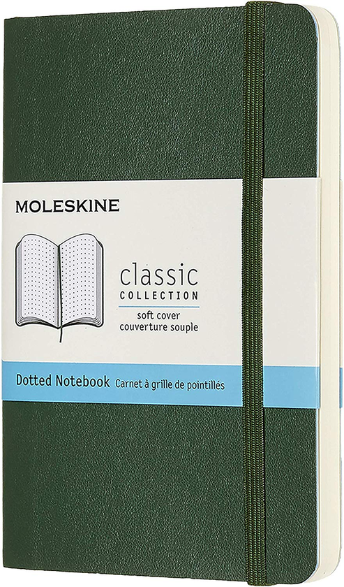  «Блокнот карманный Moleskine Classic Точка Миртовый Зеленый (QP614K15)», бренда Moleskine - фото №1