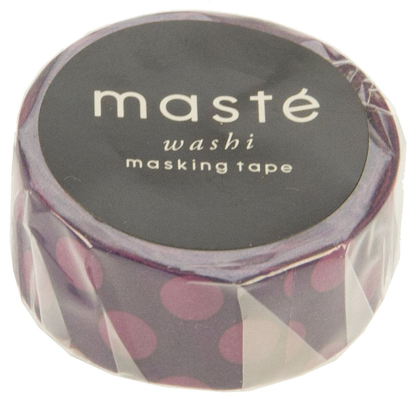  «Скотч Maste Basic Purple Polka dots (MST-MKT02-PL)» - фото №1