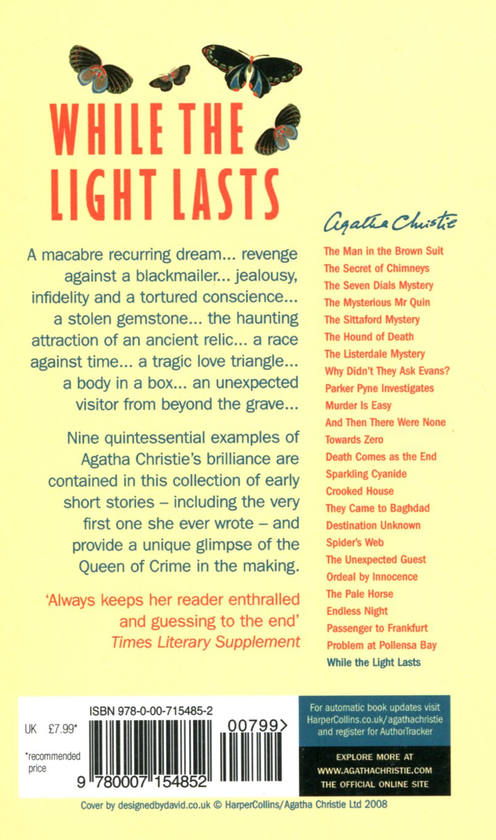 Паперова книга «While The Light Lasts», автор Агата Крісті - фото №1