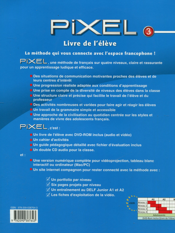 Бумажная книга «Pixel 3 Livre de l'élève (+ DVD-ROM)», автор Колетт Гибб - фото №1