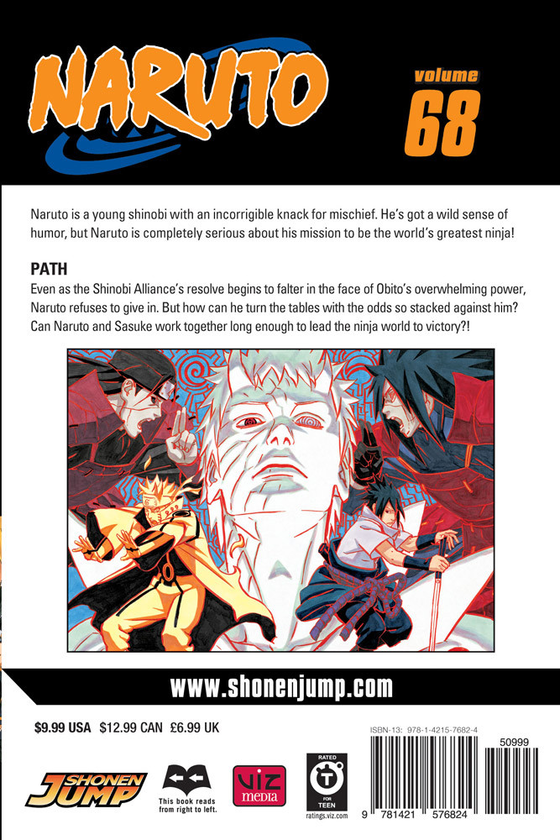 Бумажная книга «Naruto. Volume 68», автор Масаси Кисимото - фото №1