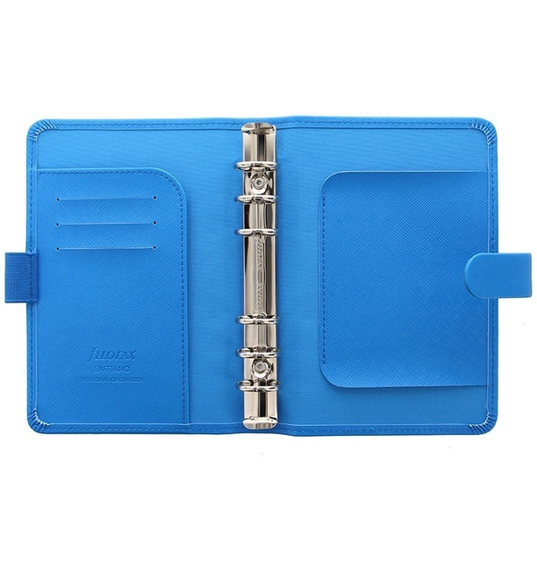  «Органайзер Filofax Saffiano Personal Fluoro Blue (20-028766)», бренда Filofax - фото №1