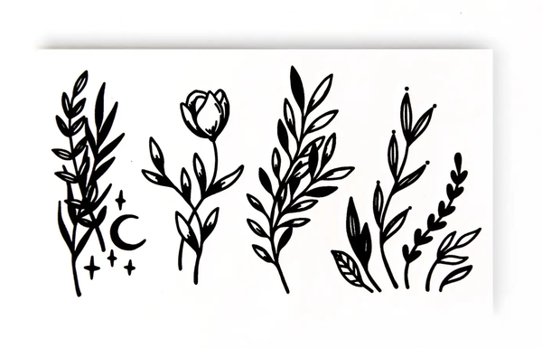  «Тимчасове тату Tattooshka Маленькі гілочки (HC-442)», бренда Tattooshka - фото №1