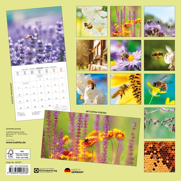 Паперова книга «Bienen/Bees/Abeilles 2026» - фото №1