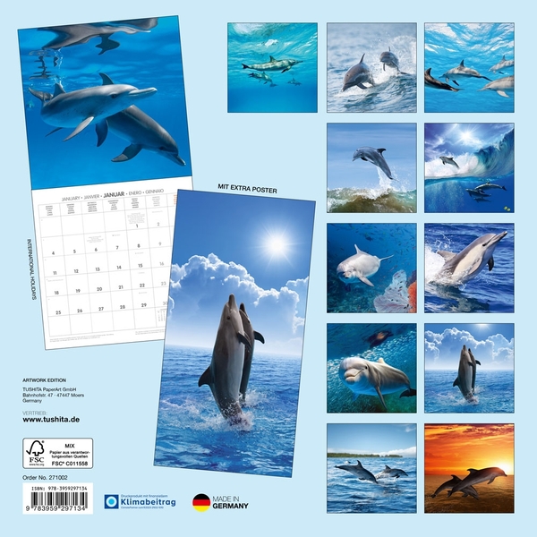 Паперова книга «Delfine / Dophins / Dauphins 2027» - фото №1