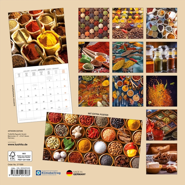 Бумажная книга «Kräuter und Gewürze / Herbs & Spices / Arbre & Épices 2027» - фото №1