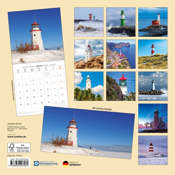 Паперова книга «Leuchttürme / Lighthouses / Phares 2027» - фото №1