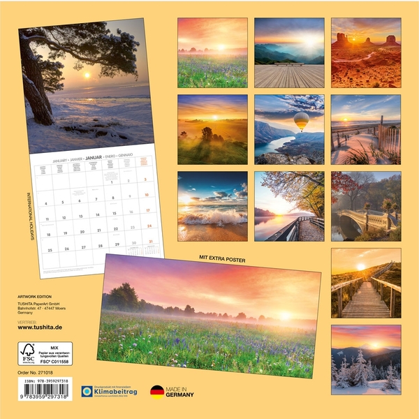 Бумажная книга «Die Sonne geht auf / Sunrise / Lever du Soleil 2027» - фото №1