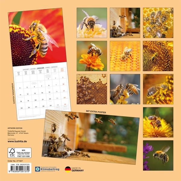 Паперова книга «Bienen / Bees / Abeilles 2027» - фото №1