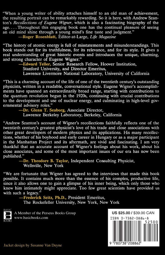 Паперова книга «The Recollections Of Eugene P. Wigner», автор Ендрю Сзантон - фото №1