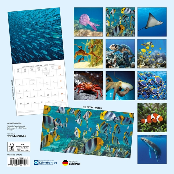 Паперова книга «Meerestiere / Sea Creatures / Créatures marines 2027» - фото №1