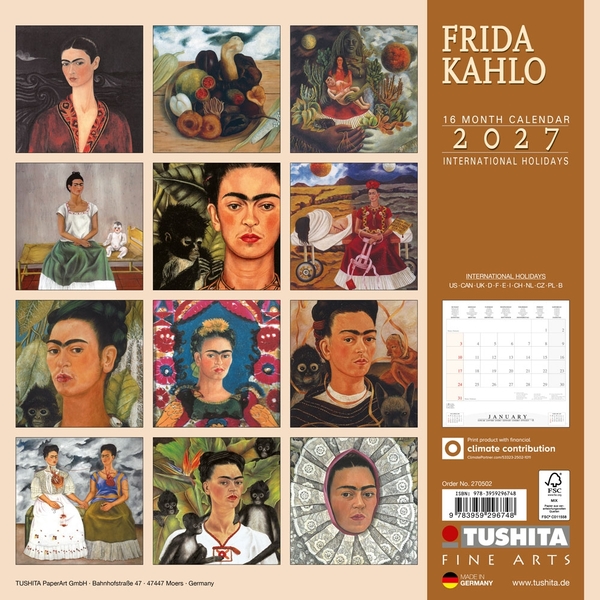Бумажная книга «Frida Kahlo 2027» - фото №1