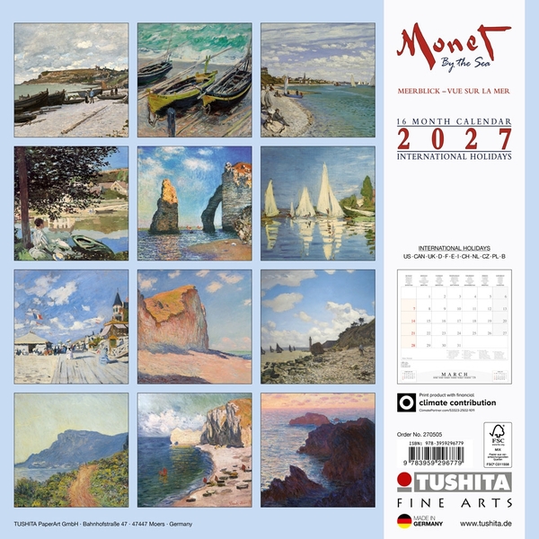 Паперова книга «Monet. By the Sea 2027» - фото №1