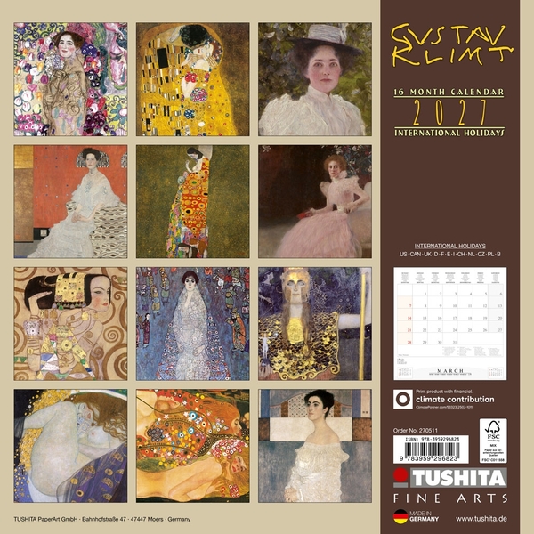 Бумажная книга «Gustav Klimt. Women 2027» - фото №1