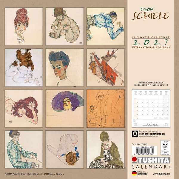 Бумажная книга «Egon Schiele. Drawings 2027» - фото №1