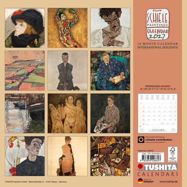 Паперова книга «Egon Schiele. Paintings 2027» - фото №1
