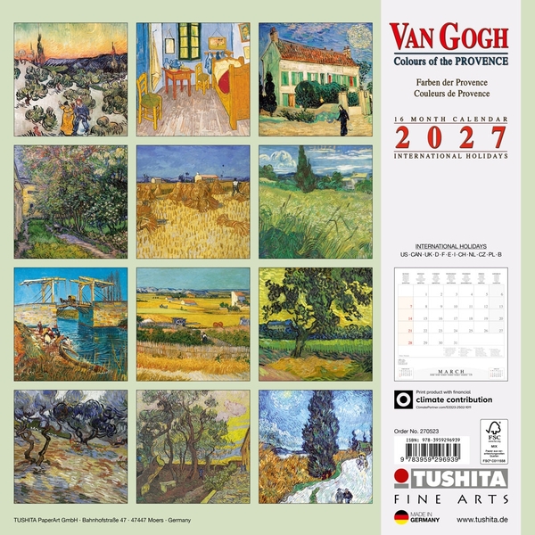 Бумажная книга «Van Gogh. Colours of the Provence 2027» - фото №1