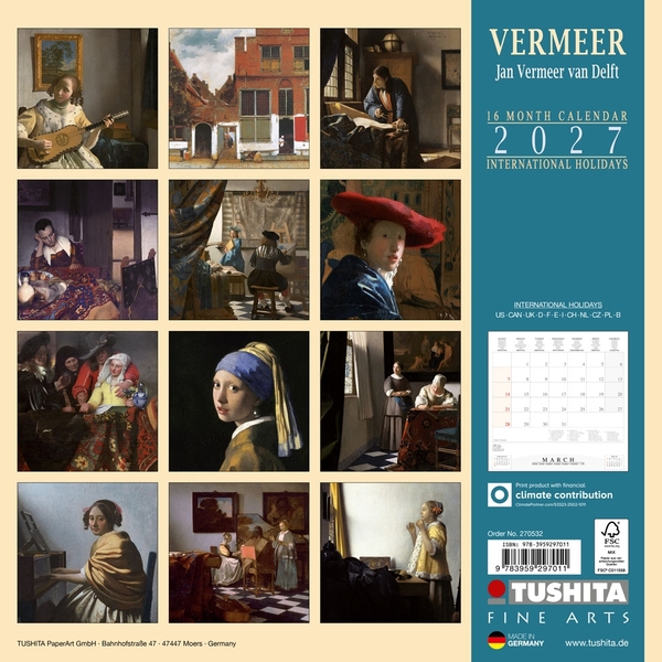 Бумажная книга «Jan Vermeer 2027» - фото №1