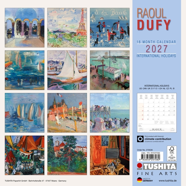 Бумажная книга «Raoul Dufy 2027» - фото №1