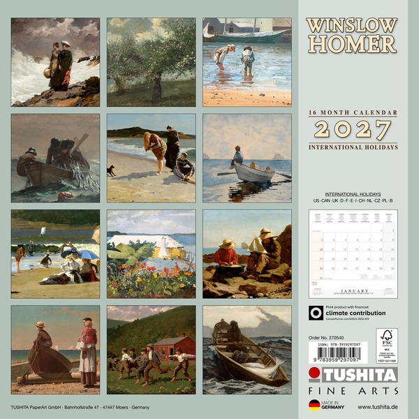 Бумажная книга «Winslow Homer 2027» - фото №1