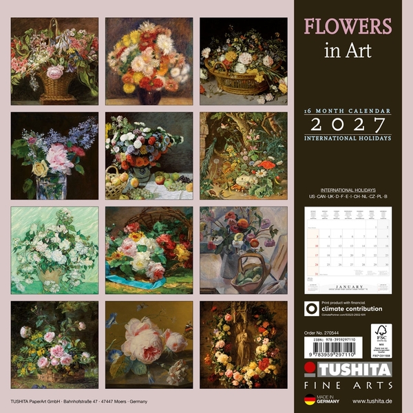 Бумажная книга «Flowers in Art 2027» - фото №1