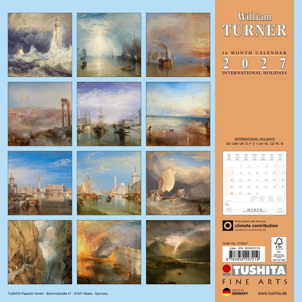 Бумажная книга «William Turner 2027» - фото №1
