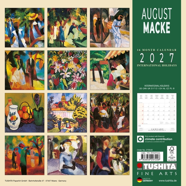 Бумажная книга «August Macke 2027» - фото №1