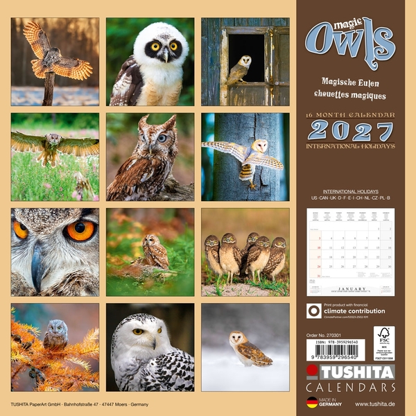 Паперова книга «Magic Owls / Magische Eulen 2027» - фото №1