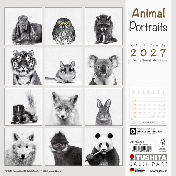 Бумажная книга «Animal Portrait 2027» - фото №1