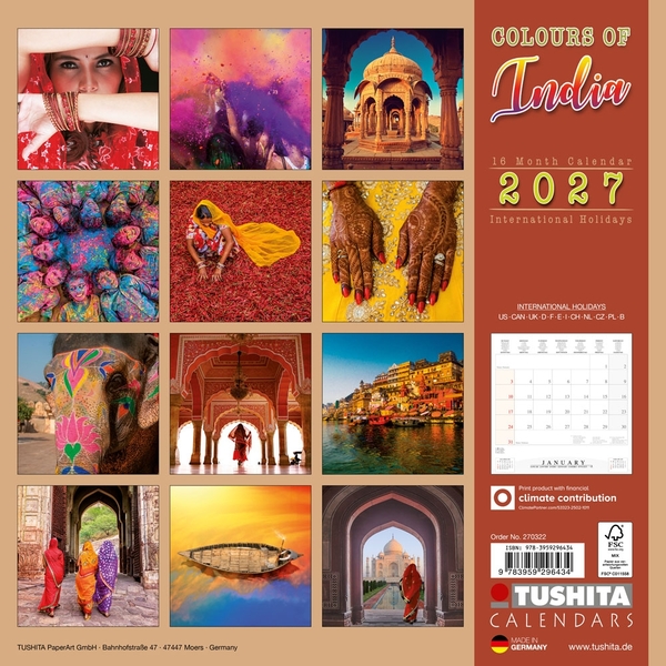 Бумажная книга «Colours of India 2027» - фото №1