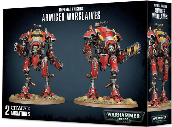  «Набор для сборки миниатюр Games Workshop Warhammer 40,000 Imperial Knights: Armiger Warglaives (99120108019)», бренда Games Workshop - фото №1