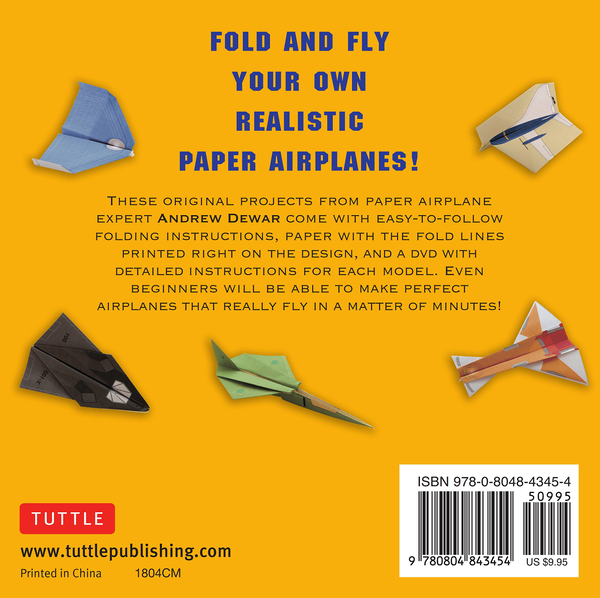 Паперова книга «Simple Origami Airplanes Mini Kit», автор Ендрю Дьюар - фото №1