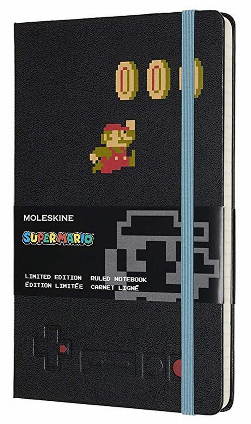  «Записная книжка Moleskine Super Mario в линию Черная (LESMQP060MA)», бренда Moleskine - фото №1