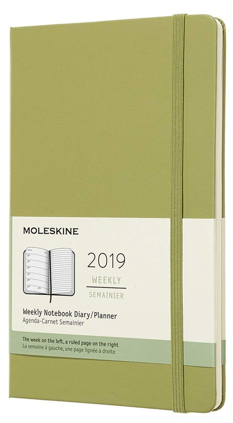  «Еженедельник Moleskine на 2019 год мятный (DHK2512WN3Y19)», бренда Moleskine - фото №1